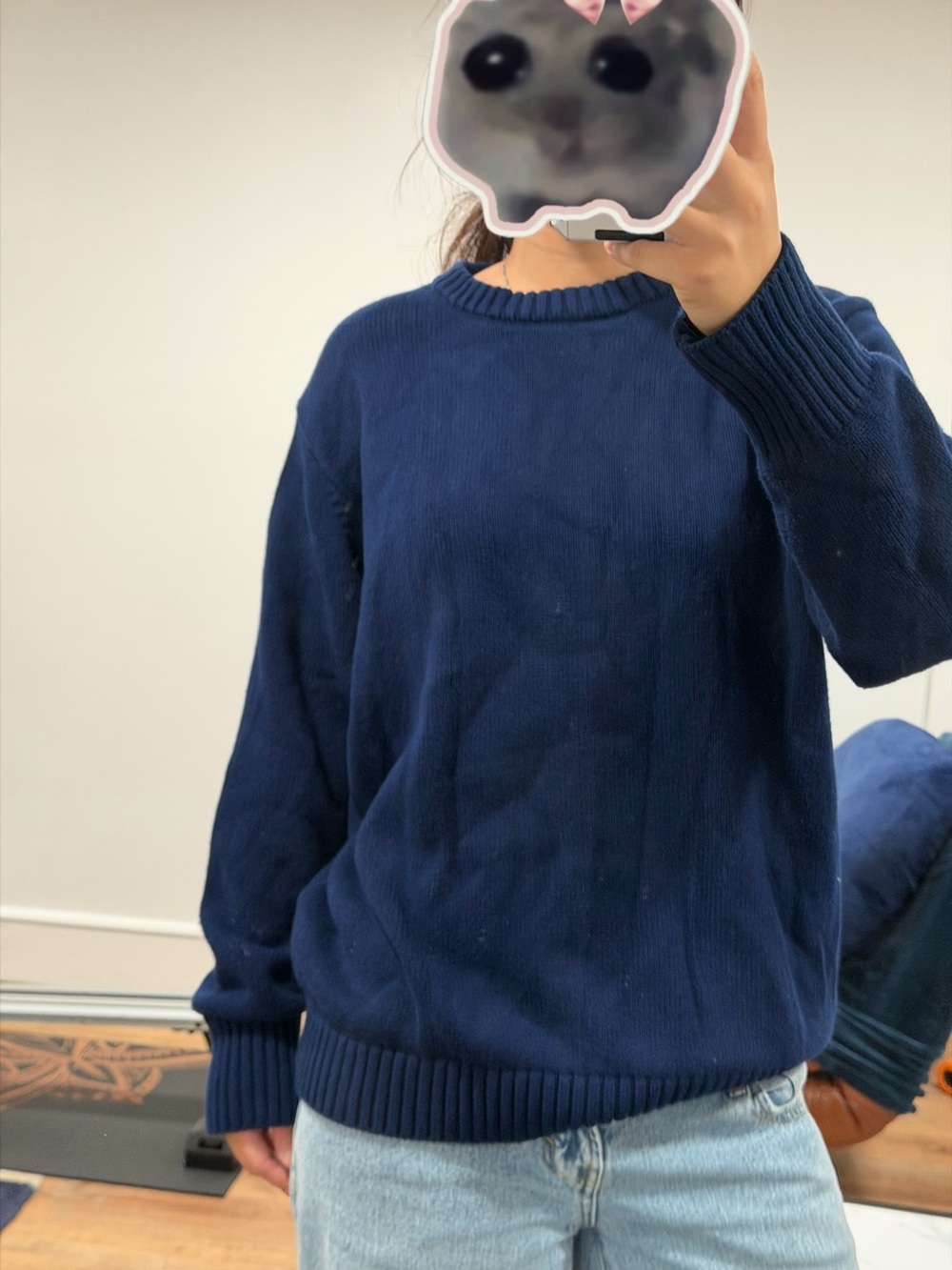 Glassons Navy Crewneck Sweater - Women's